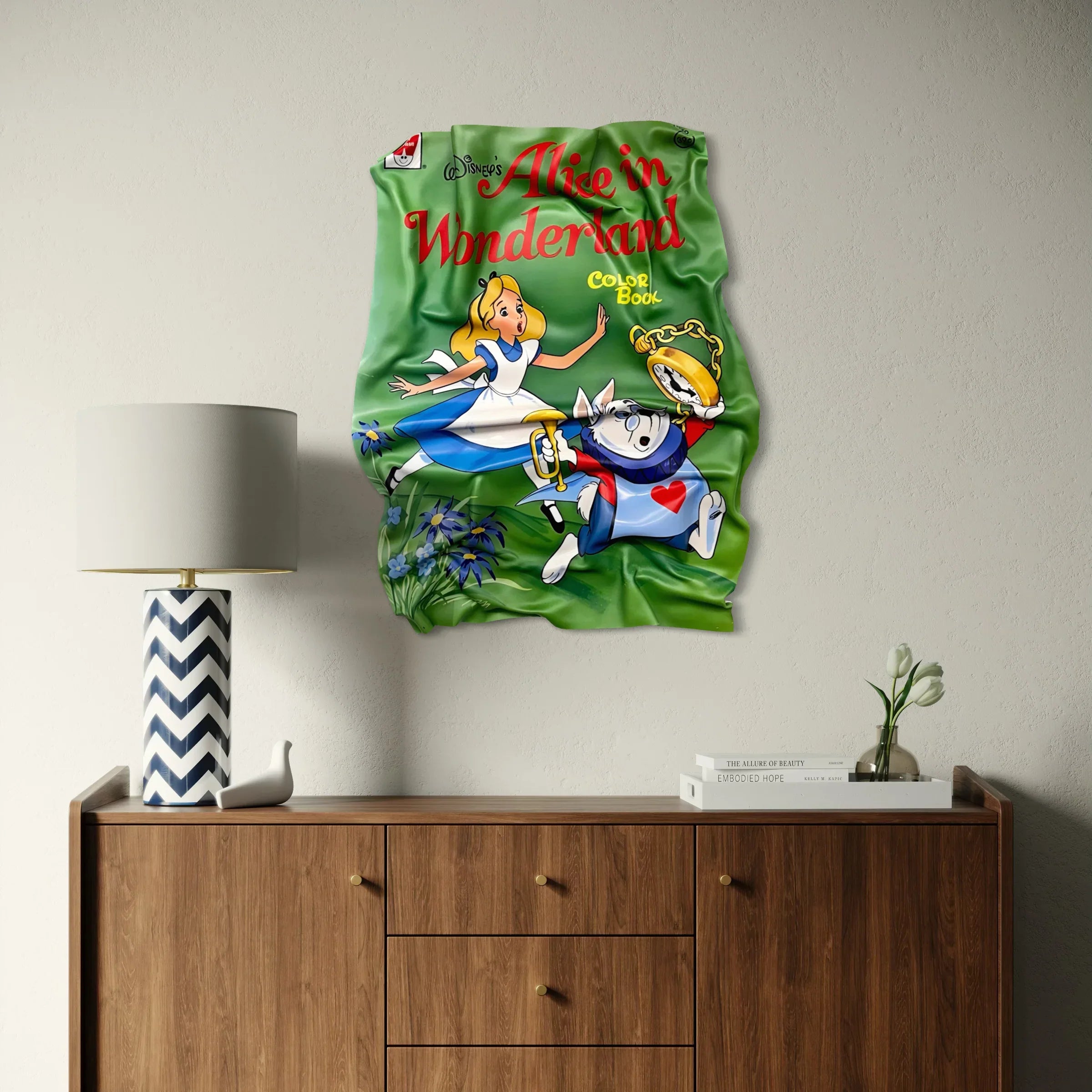 Crumpled Table – Alice in Wonderland "Color Book"
