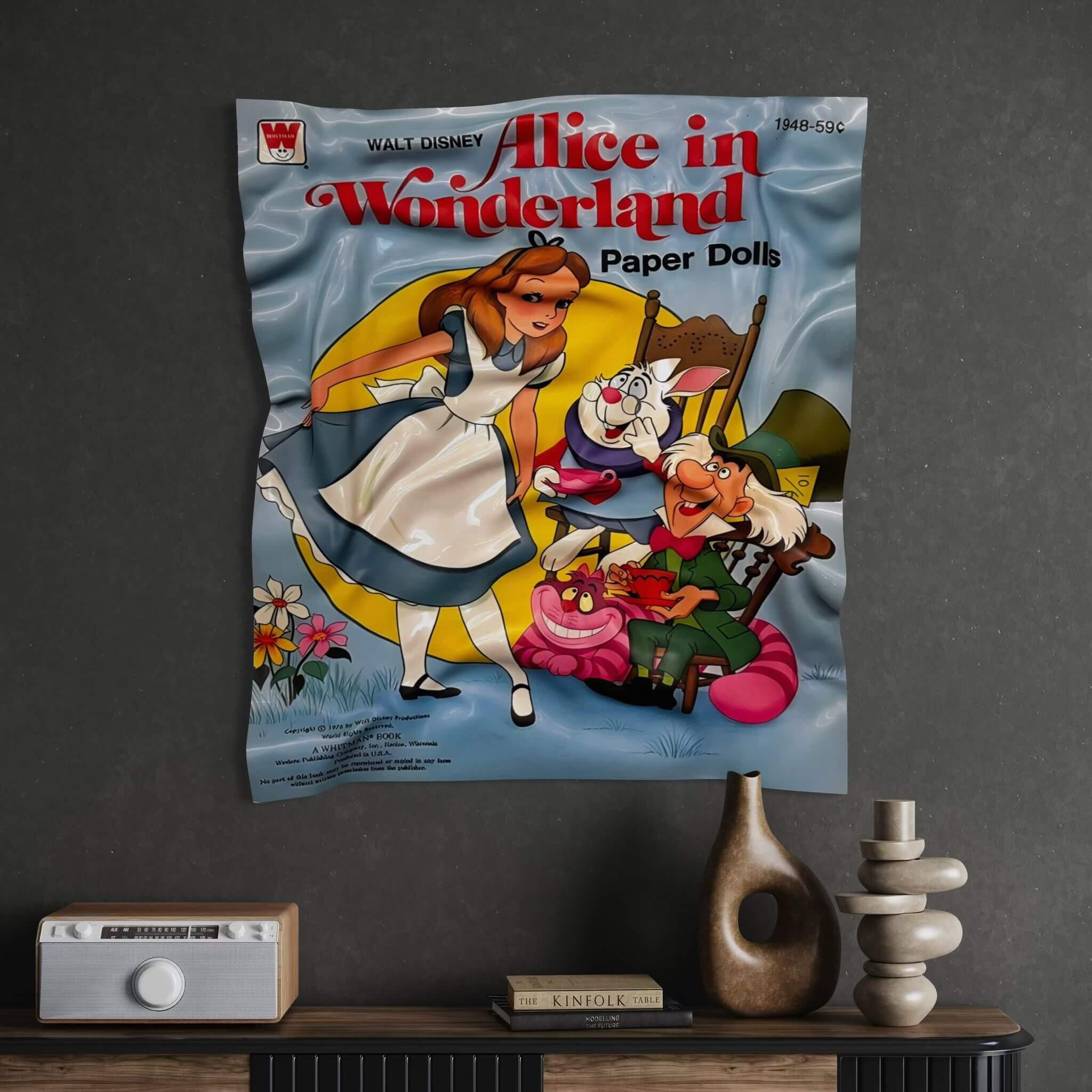 Tableau froissé – Alice in Wonderland