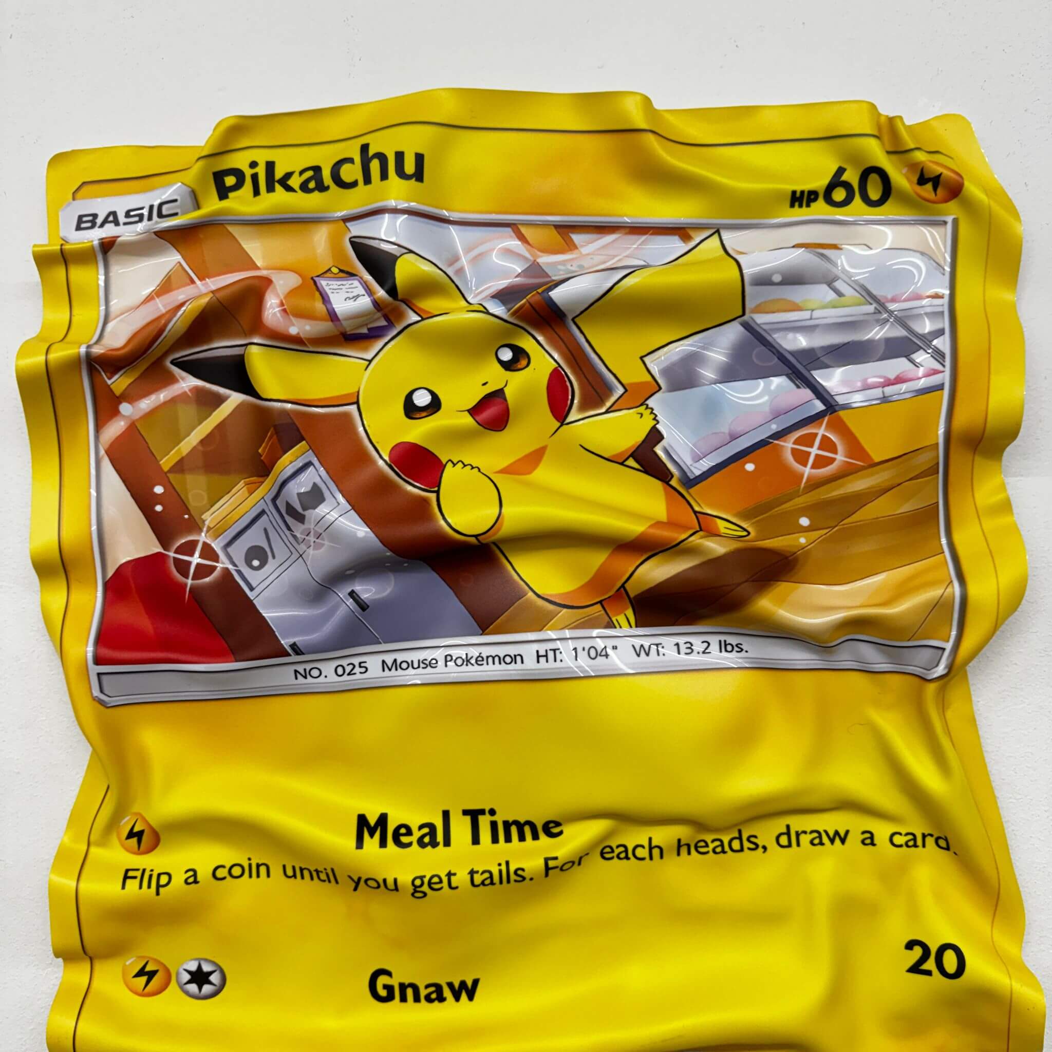 Tableau Déco Carte Pokémon Pikachu – Tableau froissé