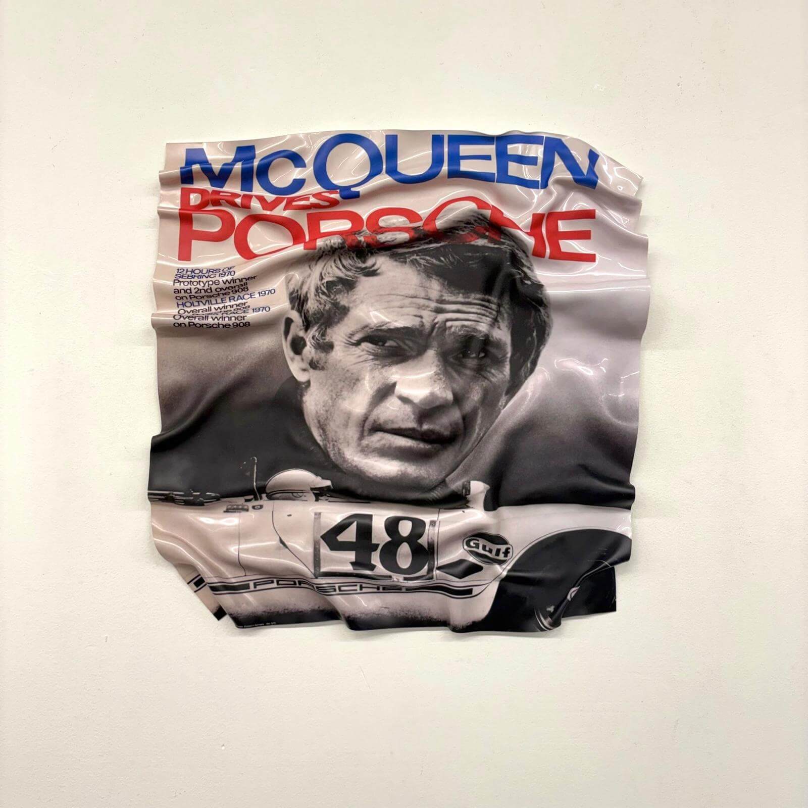 Tableau Déco McQueen x Porsche – Tableau froissé