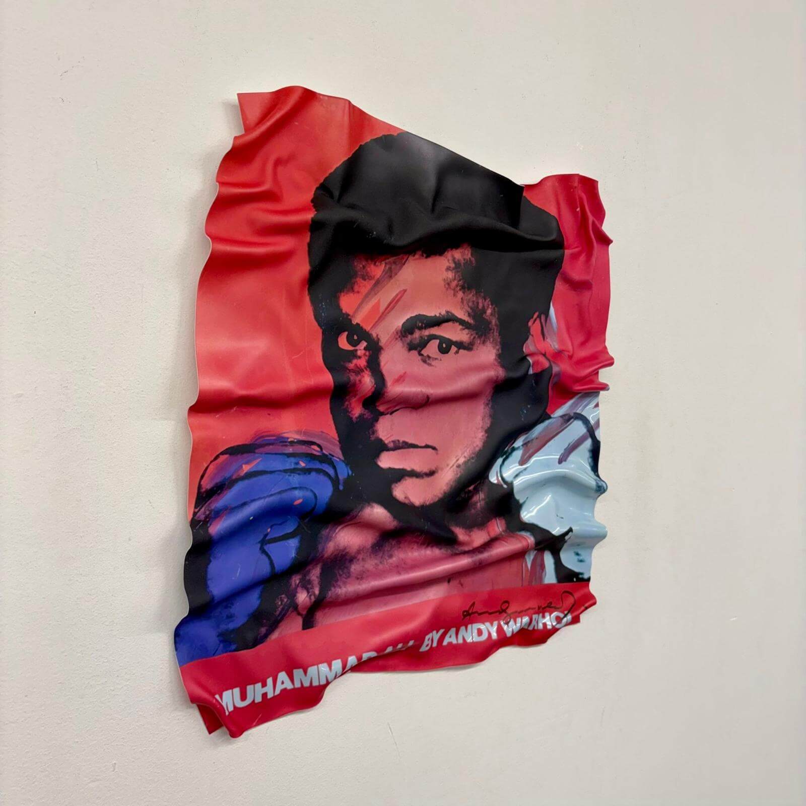 Tableau Déco Muhammad Ali x Warhol – Tableau froissé