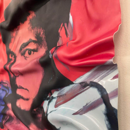 Tableau Déco Muhammad Ali x Warhol – Tableau froissé