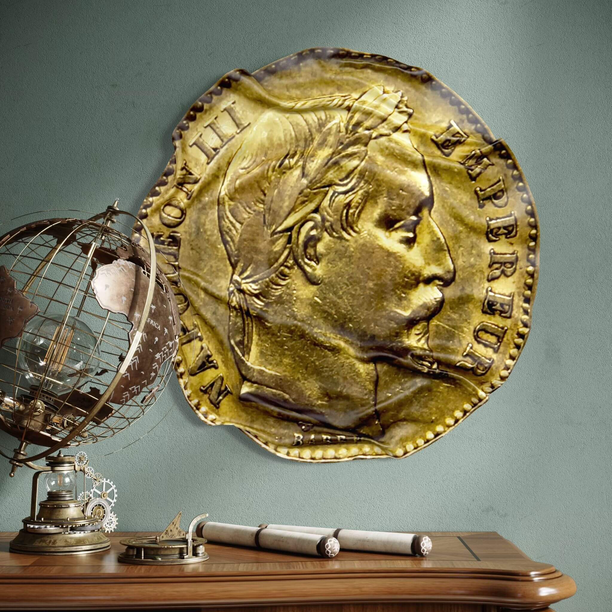 Tableau Déco Pièce “Napoléon III” – Tableau froissé