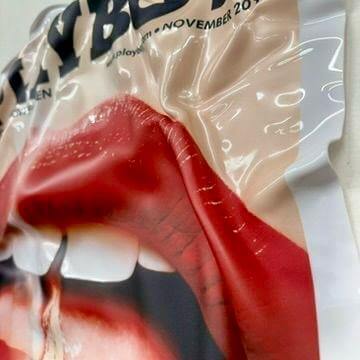 Tableau Déco Playboy Lips Match – Tableau froissé