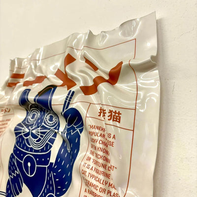 Tableau Déco Ramen Maneki Neko – Tableau froissé