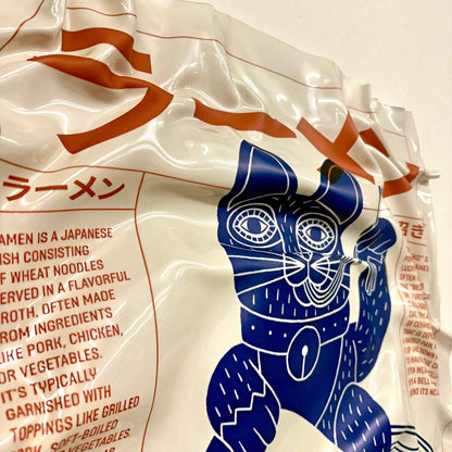 Tableau Déco Ramen Maneki Neko – Tableau froissé