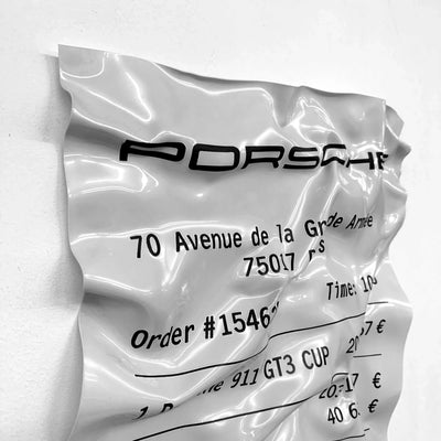 Decorative Ticket Porsche 911 Carrera - Crumpled Art