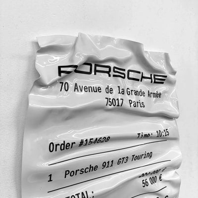 Tableau Déco Ticket Porsche 911 GT3 Touring – Tableau froissé