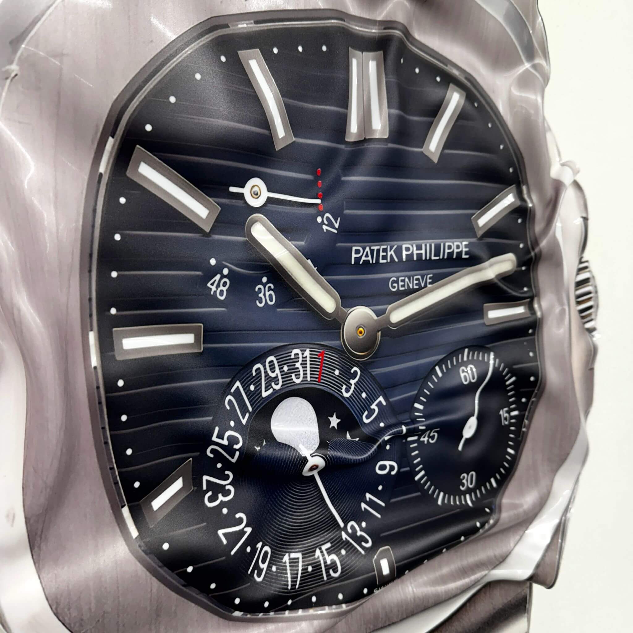 Tableau Déco “Patek Philippe Nautilus” – Tableau froissé