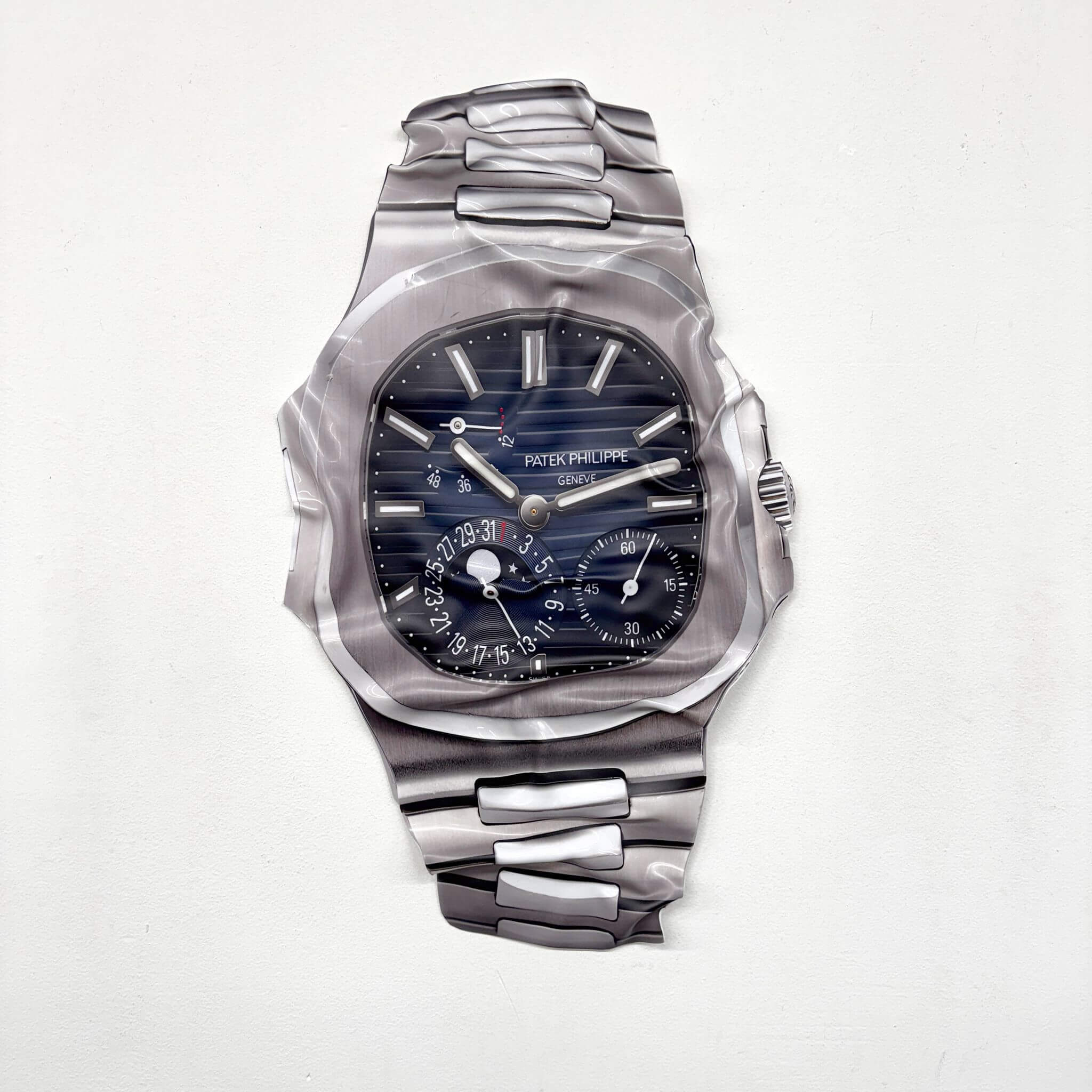 Tableau Déco “Patek Philippe Nautilus” – Tableau froissé