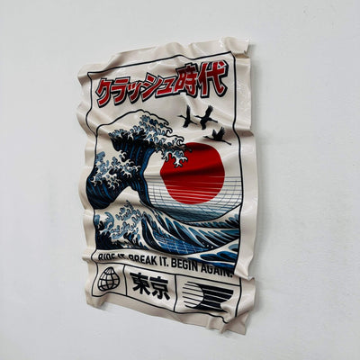 Tableau Déco “Ride the Wave” – Tableau froissé