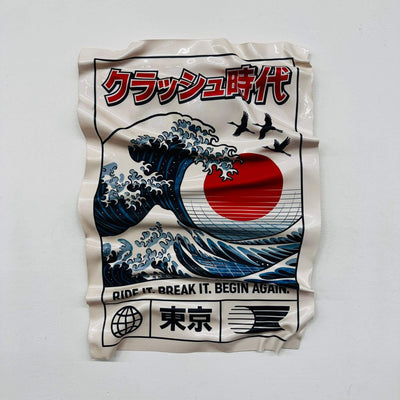 Tableau Déco “Ride the Wave” – Tableau froissé