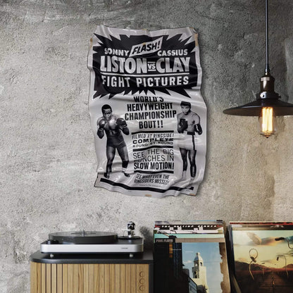 Tableau froissé – Fight Night "Liston vs Clay"