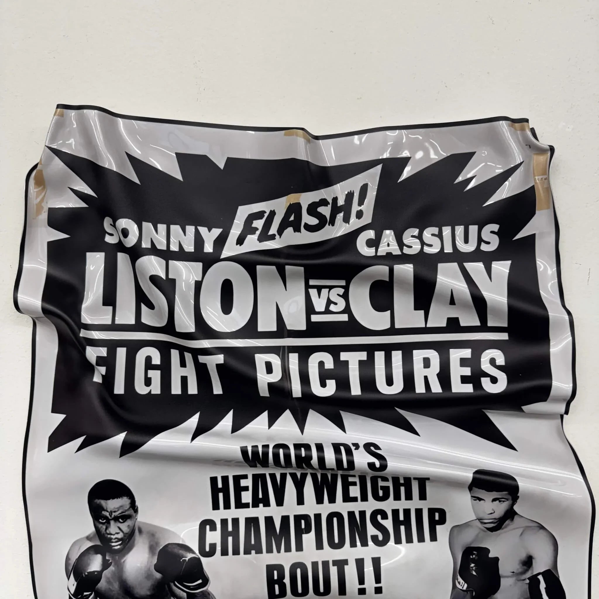 Tableau froissé – Fight Night "Liston vs Clay"