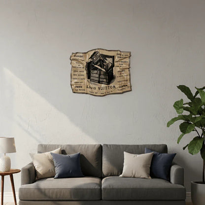 Tableau froissé – Louis Vuitton Vintage Paris Londres