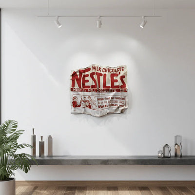 Tableau Déco Nestlé Vintage - Tableau froissé