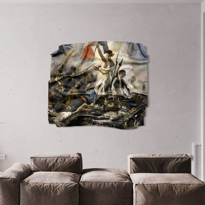 Tableau Déco “La Liberté guidant le peuple” – Tableau froissé