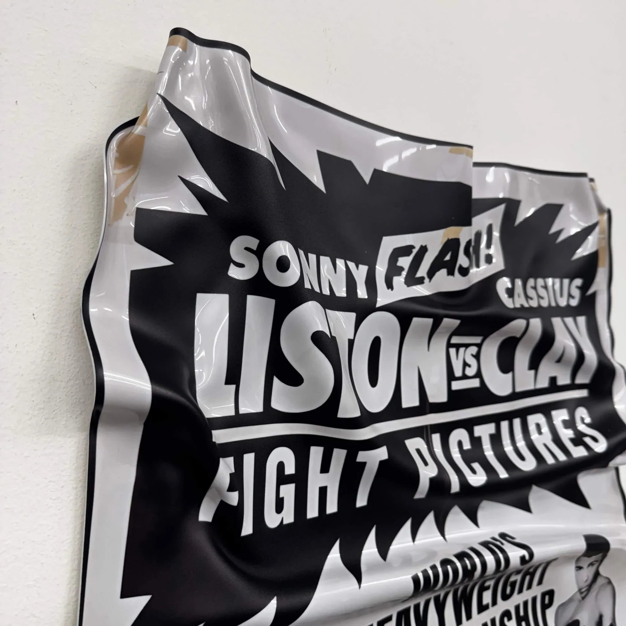 Tableau froissé – Fight Night "Liston vs Clay"