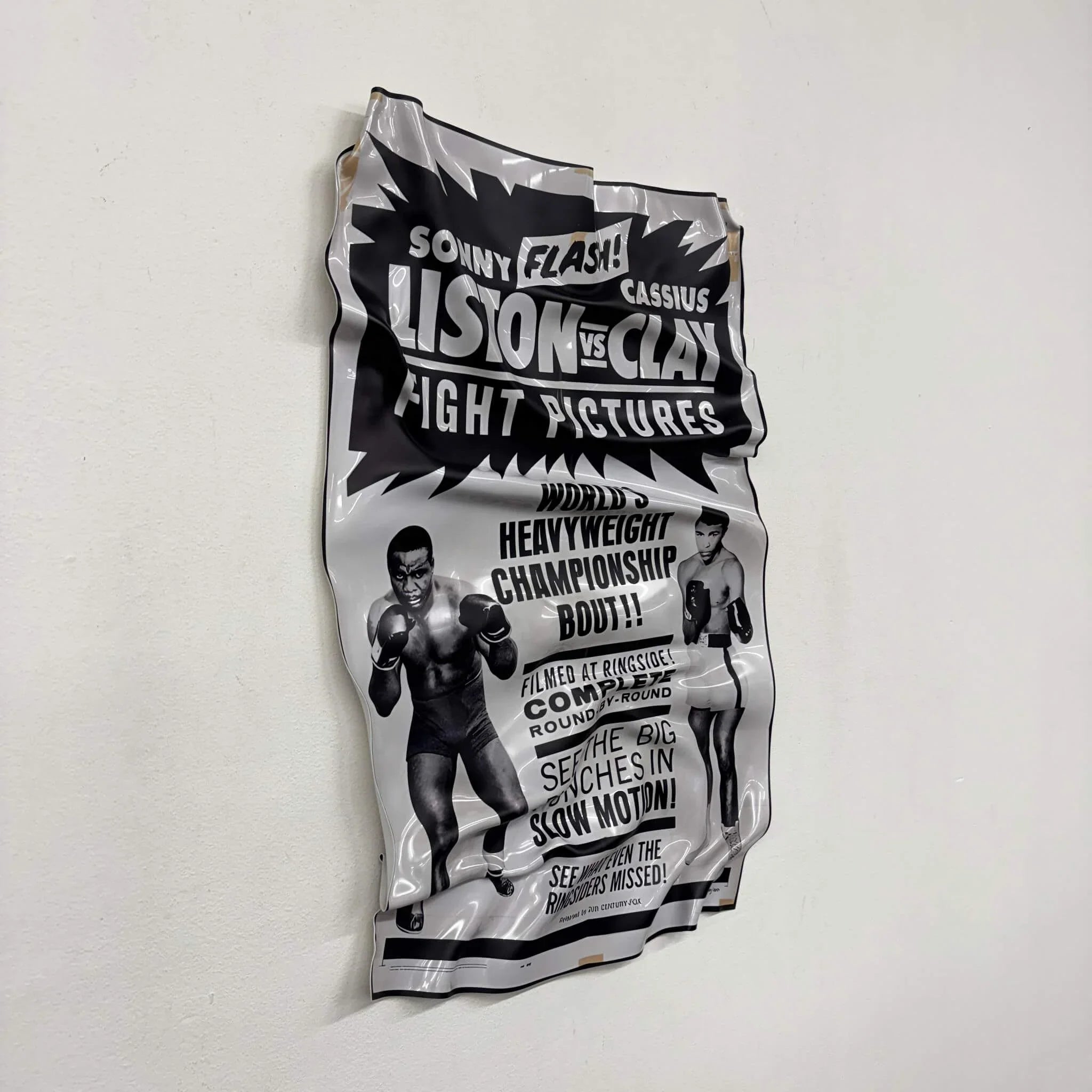 Tableau froissé – Fight Night "Liston vs Clay"