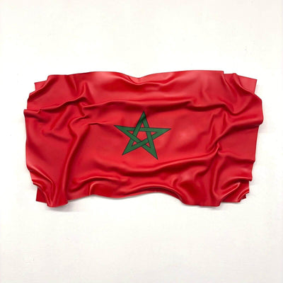 Tableau Déco Drapeau Maroc – Tableau froissé