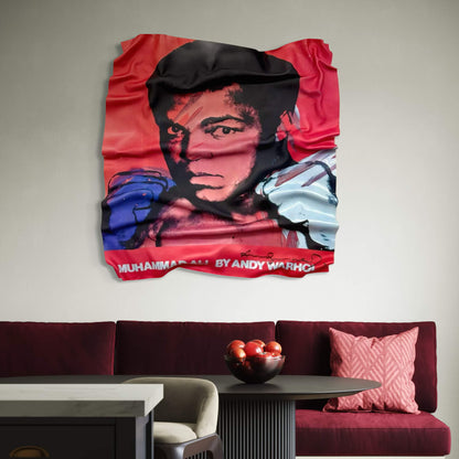 Tableau Déco Muhammad Ali x Warhol – Tableau froissé