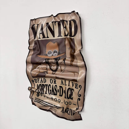Tableau froissé – Affiche One Piece "Portgas D. Ace"