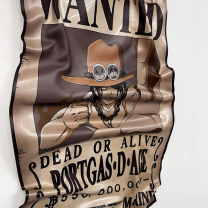 Tableau froissé – Affiche One Piece "Portgas D. Ace"