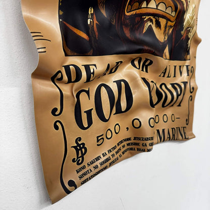 Tableau froissé – Affiche One Piece "Wanted God Usopp"