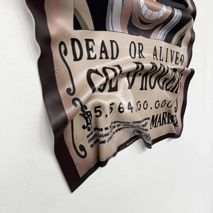 Tableau froissé – Affiche One Piece "Wanted Gold D. Roger"