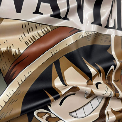 Tableau froissé – Affiche One Piece "Wanted Monkey D. Luffy"