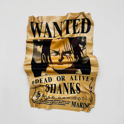 Tableau Déco One Piece "Shanks Le Roux" - Tableau froissé