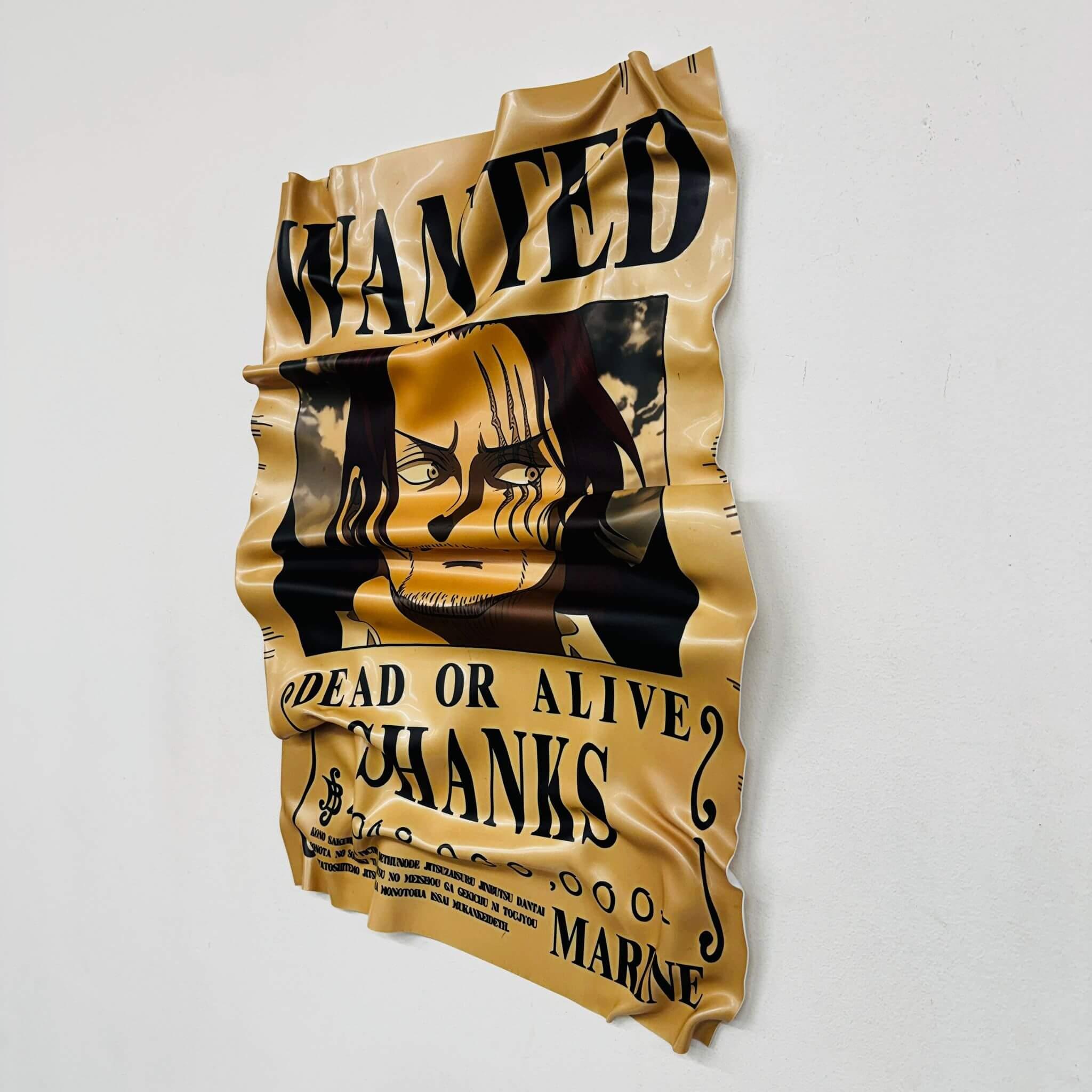 Tableau froissé – Affiche One Piece "Shanks Le Roux"