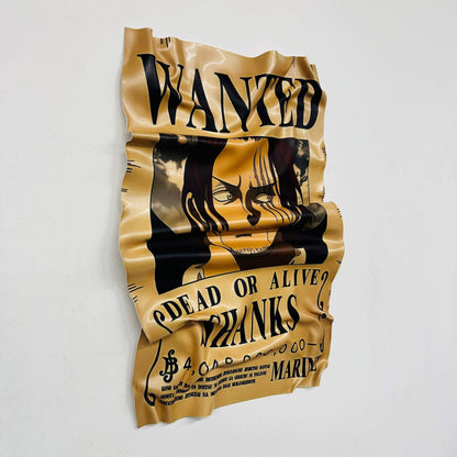 Tableau froissé – Affiche One Piece "Shanks Le Roux"