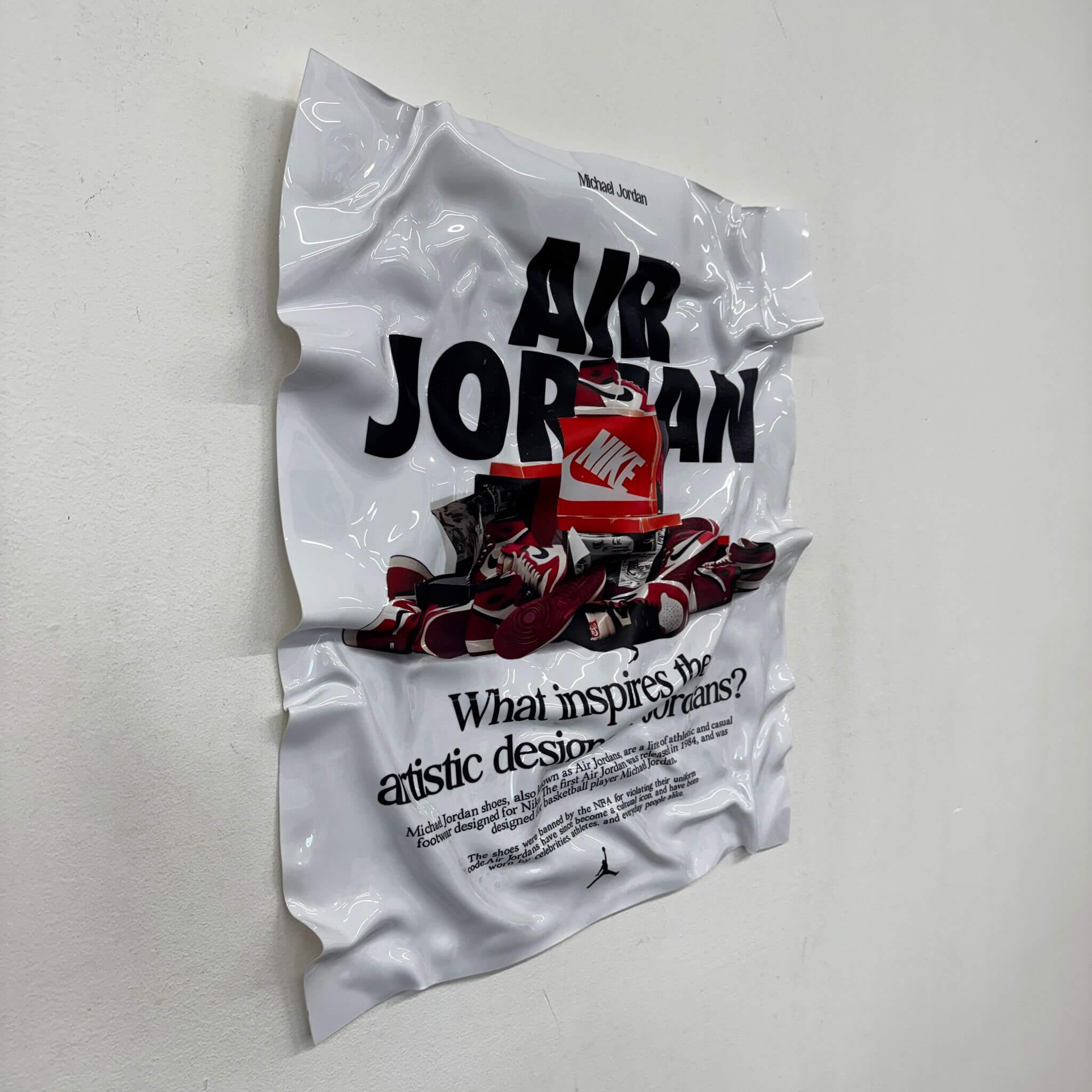 Tableau froissé – Air Jordan