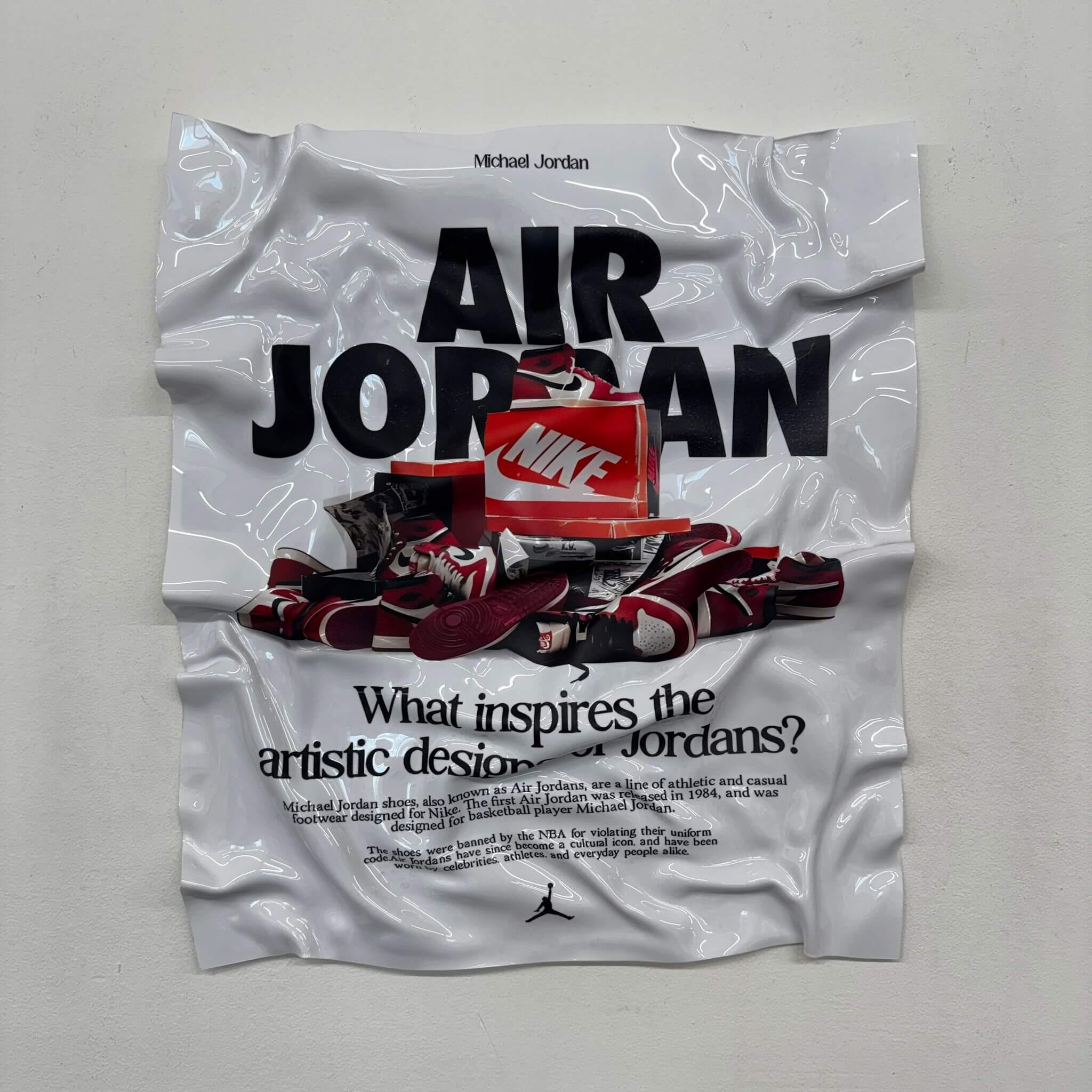 Tableau froissé – Air Jordan