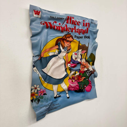 Tableau froissé – Alice in Wonderland