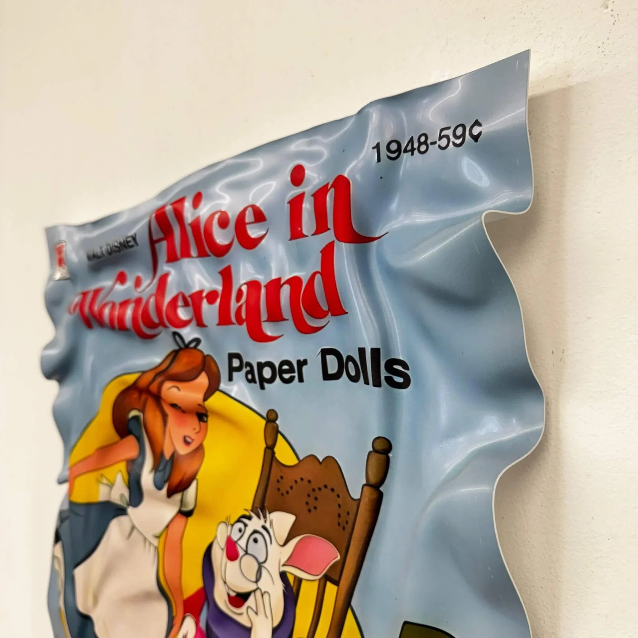 Tableau froissé – Alice in Wonderland