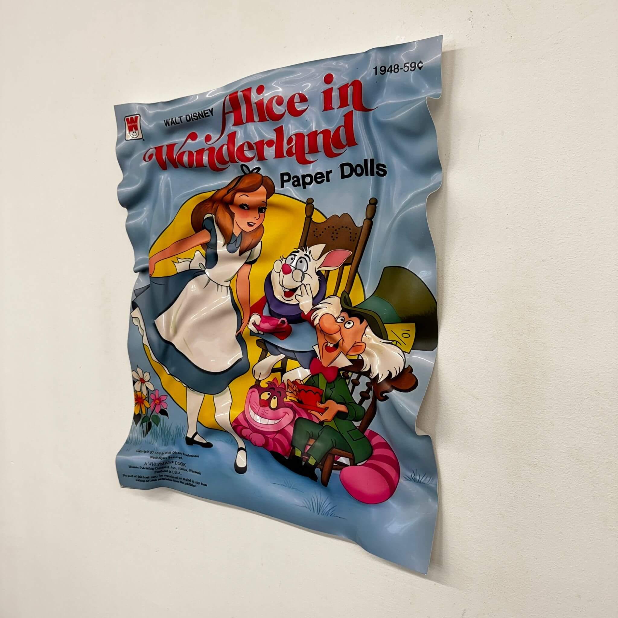 Tableau froissé – Alice in Wonderland