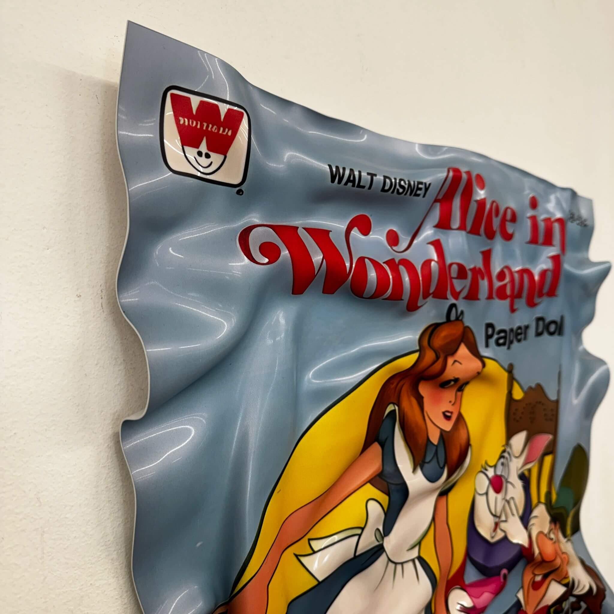 Tableau froissé – Alice in Wonderland