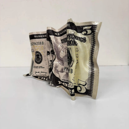 Tableau froissé – Billet 5 Dollars Abraham Lincoln