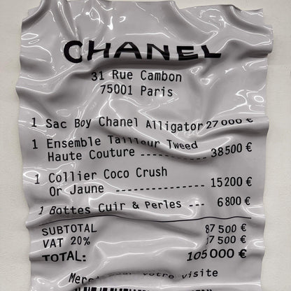 Tableau froissé – Chanel Rue Cambon