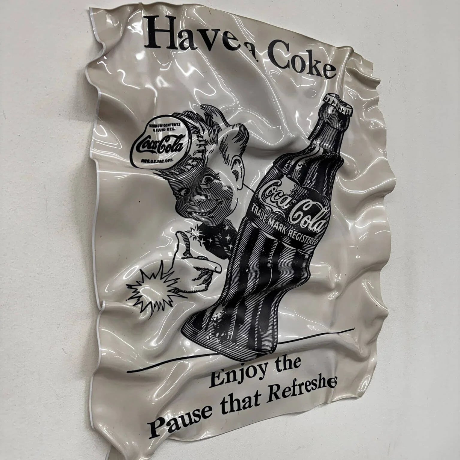 Tableau froissé – Coca-Cola Vintage