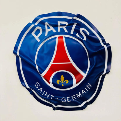 Tableau Déco Écusson PSG "Paris Saint-Germain" - Tableau froissé