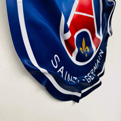 Tableau Déco Écusson PSG "Paris Saint-Germain" - Tableau froissé