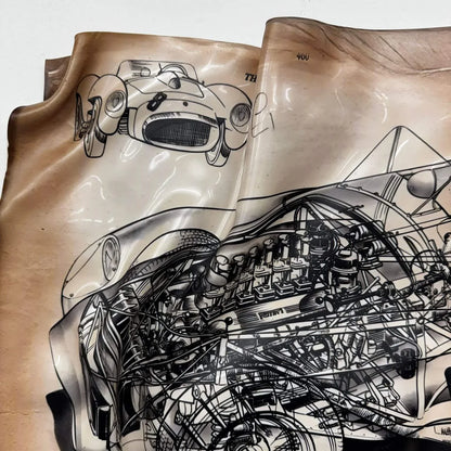 Tableau froissé – Ferrari Succeeding a Champion