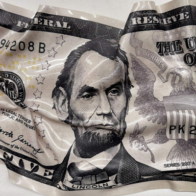Tableau Déco Lincoln 5$ - Tableau froissé
