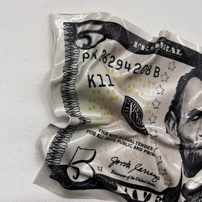 Tableau froissé – Lincoln 5$