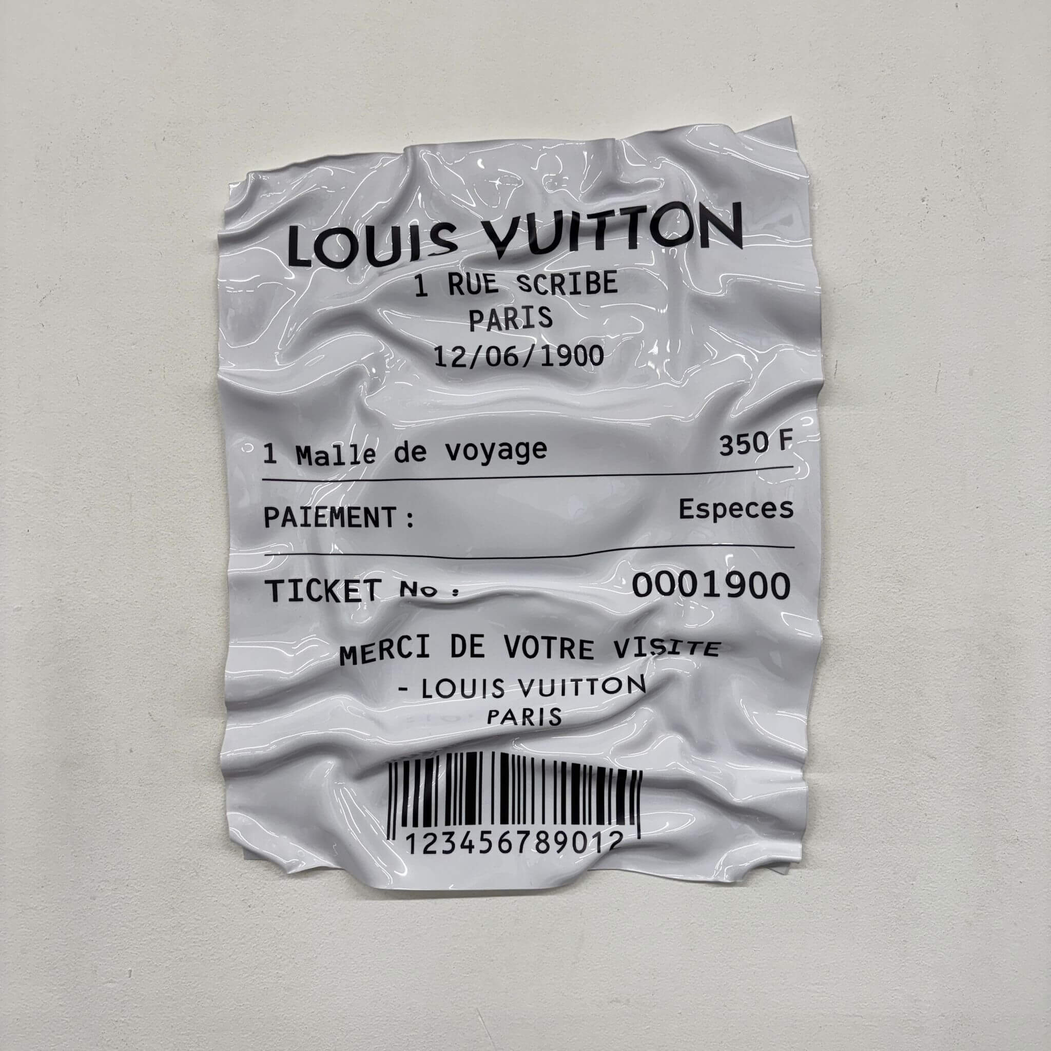 Tableau froissé – Louis Vuitton 1900