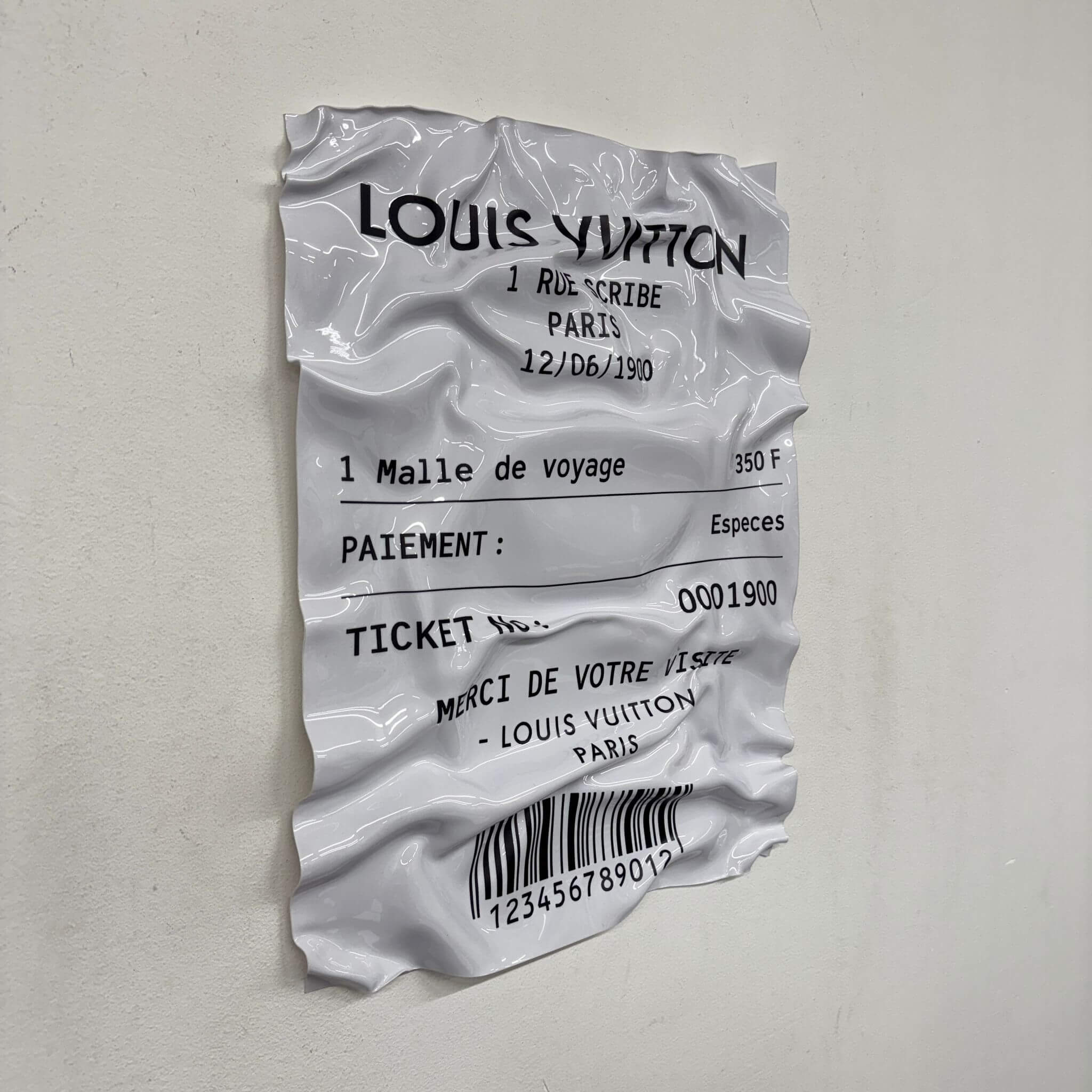 Tableau froissé – Louis Vuitton 1900