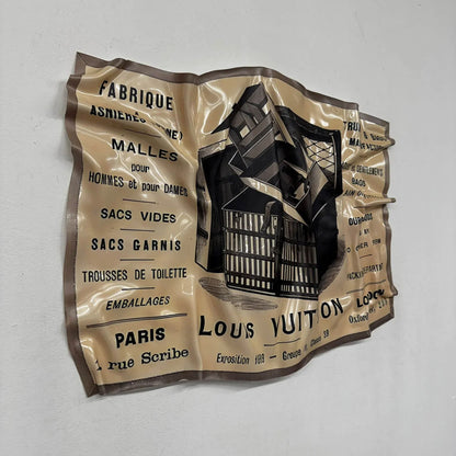 Tableau froissé – Louis Vuitton Vintage Paris Londres